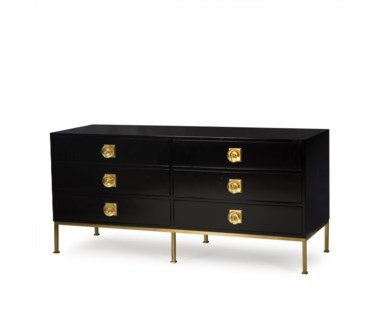 Formal Chest - 6 Drawer / Black